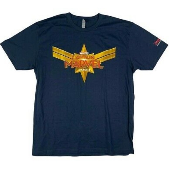 Disney Tops - Captain Marvel Movie Release Promo T Shirt